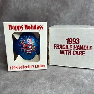 1993 Campbell’s Kids Christmas Ornament Collector’s Edition Blue Santa